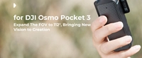 Filtr szerokokątny marki K&F Concept do kamery DJI Osmo Pocket 3 / 4
