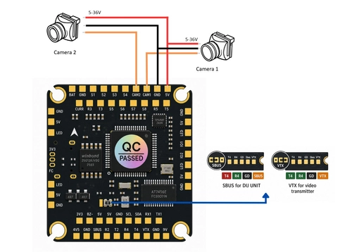 Комплект FC + ESC Pilotix F405 V4 ICM3055 AM32 55 А (stack)
