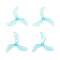 Gemfan 45mm 3-Blade Propellers (1.5mm shaft, 4-pack) - Blue