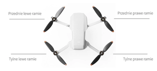 Tylne lewe ramię z silnikiem do DJI Mini 2