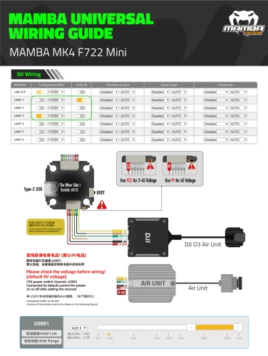 MAMBA MK4 F722 Mini FC Flight Controller (ICM42688P)