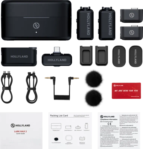 Bezprzewodowy system mikrofonowy LARK MAX 2 Combo (2RX USB-C, Camera, 2TX)