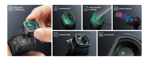 K&F Concept's 10X macro filter for DJI Osmo Pocket 3 camera