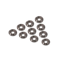 Aluminum Alloy M3 Tapered Washers - 20 pcs (Gray)