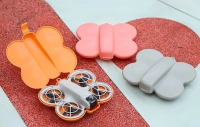 Etui ochronne Butterfly Sunnylife NE-SN908 dla DJI NEO z karabińczykiem (pomarańczowe)