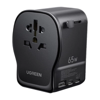 Універсальний дорожній адаптер / мережевий зарядний пристрій Ugreen S550, 65 Вт, 2x USB-C, 1x USB-A