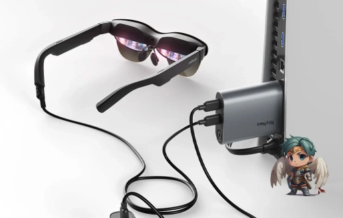 HDMI to USB-C adapter for charging AR RayNeo glasses