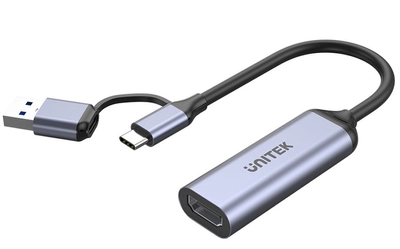 Відеограббер Unitek USB-C/A, 4K HDMI 1.4b