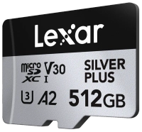 Lexar microSDXC Silver Plus 1066x UHS-I/U3/A2/4K R205/W150 (V30) 512GB
