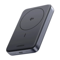 Magnetic Powerbank 10000mAh Ugreen PB761, Qi2, 30W, Magsafe + USB-C cable (black)