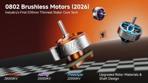 Silniki bezszczotkowe BetaFPV 0802 25000KV (2026) - 4szt | seria Air75 II Racing