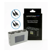  PATONA Platinum BC-JMI2B Triple Charger for DJI Mini 2 / Mavic Mini with Power Bank Function