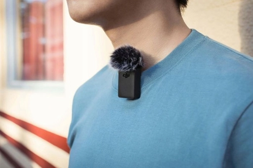 Bezprzewodowy transmiter mikrofonowy + Osłona przeciwwietrzna do DJI Pocket 2