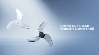 Gemfan 1207 3-blade propellers, 1.0mm shaft - transparent | Air65 II series (4pcs)