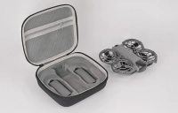 Skórzane etui Sunnylife z kieszenią z siatki do DJI Neo 2 (pomarańczowe)