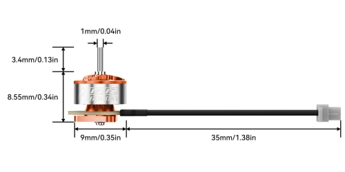 Безколекторні мотори BetaFPV 0702 30000KV (2026), 4 шт. | серія Air65 II Racing