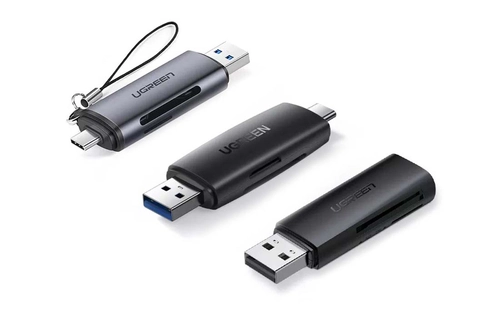 SD + microSD USB + USB-C card reader UGREEN CM304 (black)