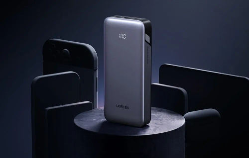 Павербанк 20000mAh Ugreen PB532, USB 2x USB-C, 30W (сірий)