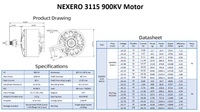 Silnik NEXERO 3115 900kV FPV