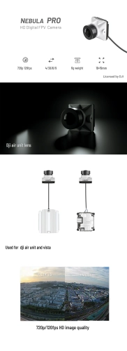 Kamera Caddx Nebula PRO z 12cm kablem (czarna)