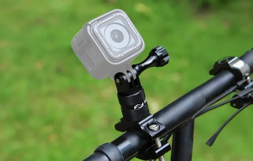Aluminiowy uchwyt rowerowy Puluz do kamer sportowych z obrotem 360 stopni