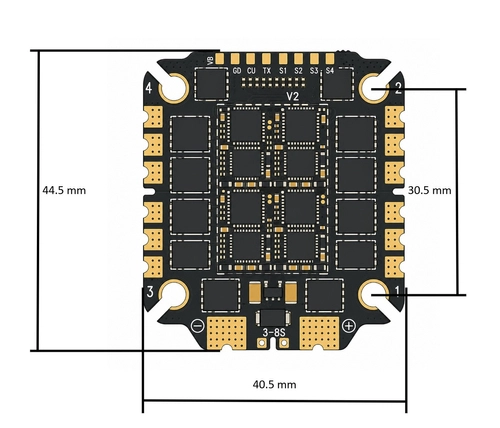 Регулятор ESC 4-в-1 Pilotix BLS 75 А 6S
