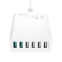 Charger 6x USB Blitzwolf BW-S15, QC 3.0, 60W (white)