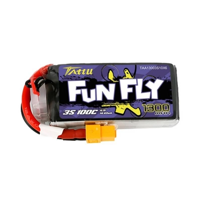 Акумулятор Tattu Funfly 1300mAh 11.1V 100C 3S1P