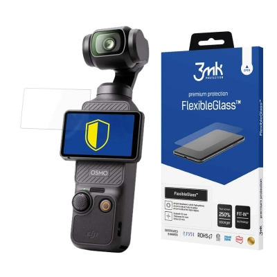 Nietłukące szkło hybrydowe na DJI Osmo Pocket 3 - 3mk FlexibleGlass