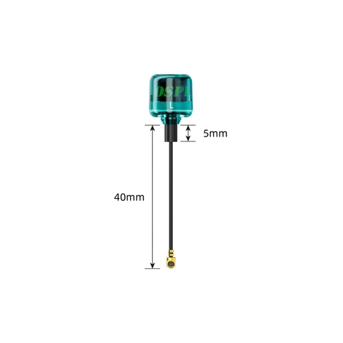 Антена FlyFishRC OSPREY 5,8 ГГц IPEX 40 мм LHCP, блакитного кольору
