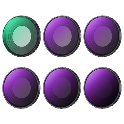 K&F Concept ND+CPL Filter Set for DJI Osmo Action 4 / 5 Pro Camera (6-Pack)