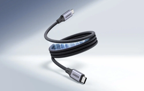 Магнітний кабель USB-C до USB-C Ugreen L520, 100 Вт PD, 1 м (сірий)
