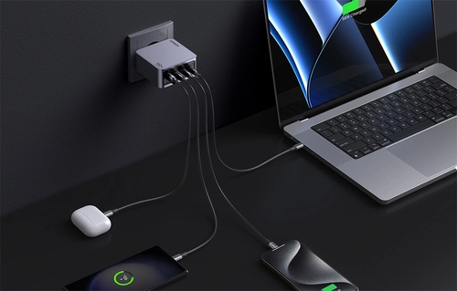 Ugreen Nexode Pro 160W wall charger, GaN, USB + 3x USB-C (gray)