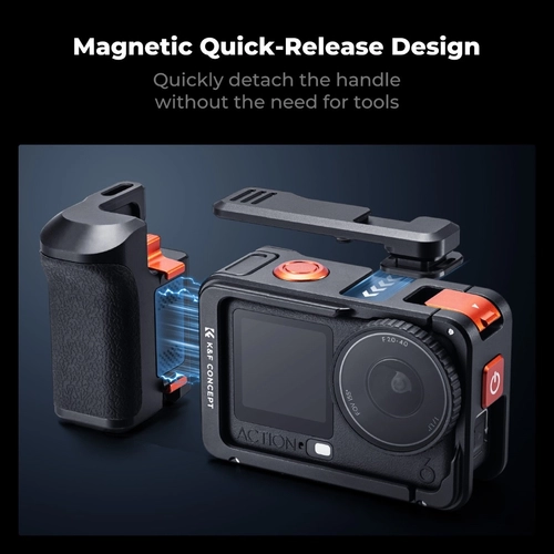 Zestaw uchwytów z klatką marki K&F Concept do DJI Osmo Action 6