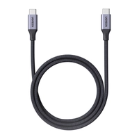 Магнітний кабель USB-C до USB-C Ugreen L520, 100 Вт PD, 1 м (сірий)