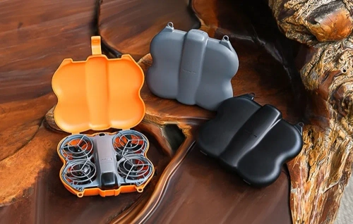 Міні-чохол з карабіном «SunnyLife» для «DJI» Neo 2 (сірий)