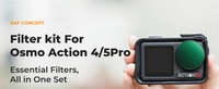 Zestaw 6 filtrów ND+CPL K&F Concept do kamery DJI Osmo Action 4 / 5 Pro