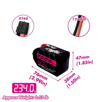 CNHL 2000mAh 14.8V 4S 100C LiPo Battery (Black) XT60