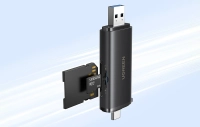 Czytnik kart USB-C/USB-A 2w1 Ugreen CM803, SD+TF 312MB/s