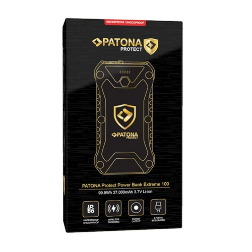 PATONA PROTECT Extreme 100 PD65W 27,000 mAh Power Bank with Wireless Charging