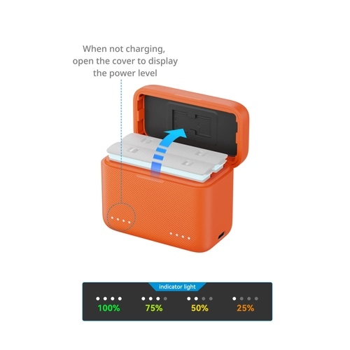 SmallRig 5923 charging case for Insta360 X5 batteries