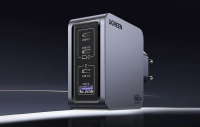 Настінний зарядний пристрій Ugreen Nexode Pro 160 Вт, GaN, USB + 3x USB-C (сірий)