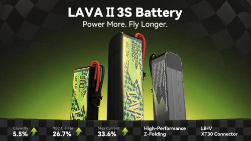 BetaFPV LAVA Series II 3S 580mAh 95C Battery - 1 pc
