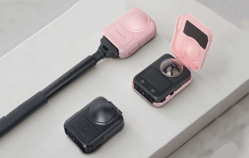 Пластиковий захисний чохол Sunnylife - напіввідкритий для DJI Osmo 360 (рожевий)