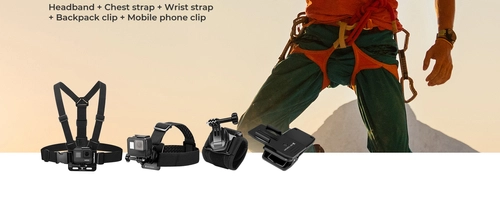 Expanded accessory kit for sports cameras by K&F Concept
