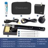 Lutownica SEQURE S60P z 4 grotami (końcówki K, I, IS, BC1) - Kit