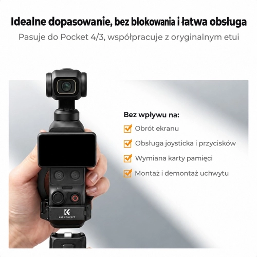 Magnetyczna rama rozszerzająca do DJI Osmo Pocket 3/4 marki K&F Concept