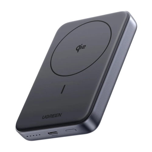 Magnetic Powerbank 10000mAh Ugreen PB761, Qi2, 30W, Magsafe + USB-C cable (black)