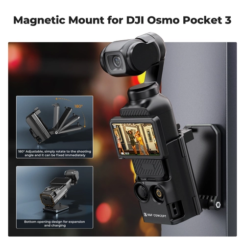 Magnetic expansion mount for DJI Osmo Pocket 3 by K&F Concept