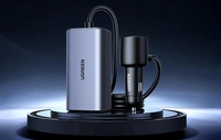 Ugreen EC706 car charger, USB + 2x USB-C, 150W